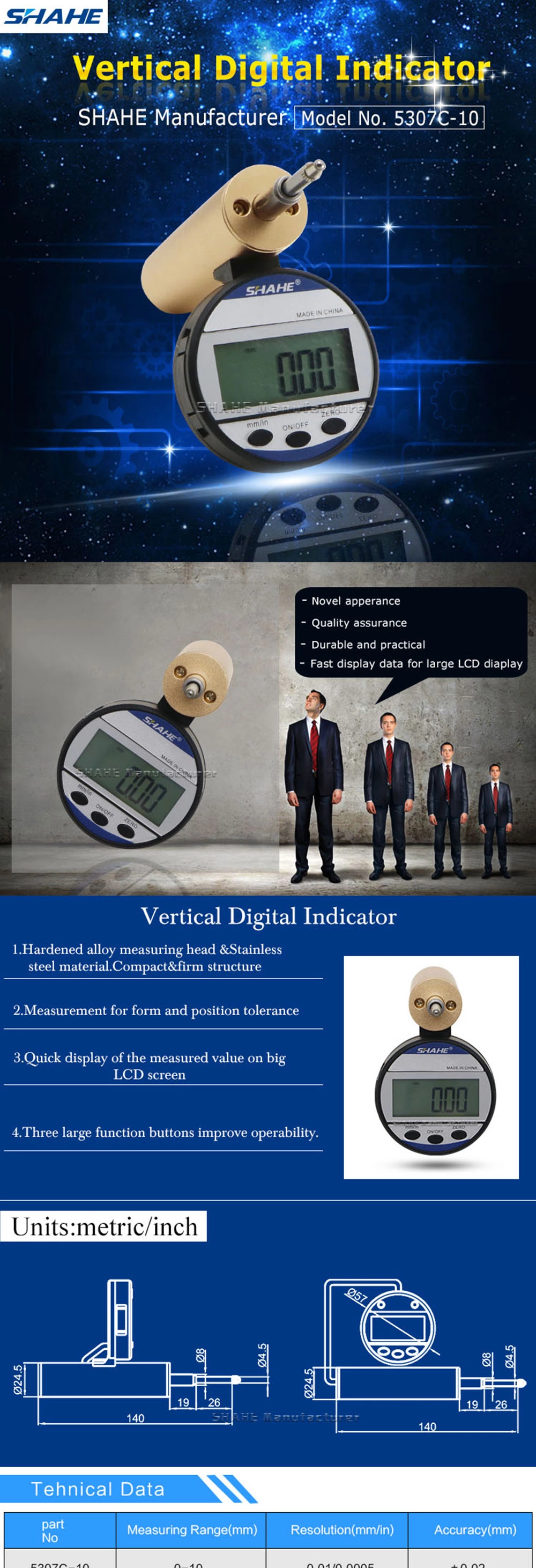 5307C 0.01mm Digital indicator