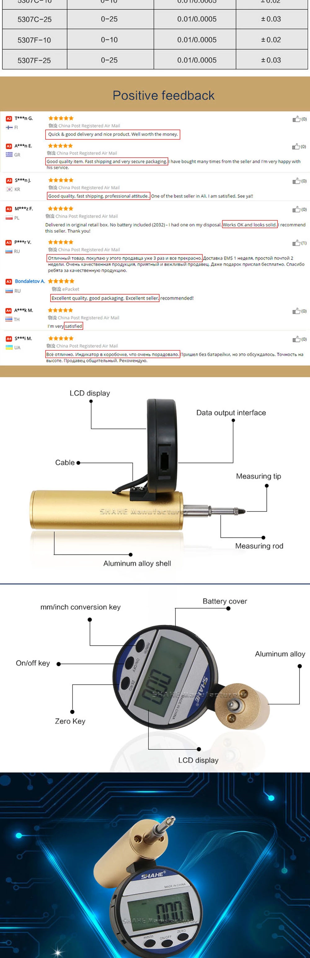 5307C 0.01mm Digital indicator