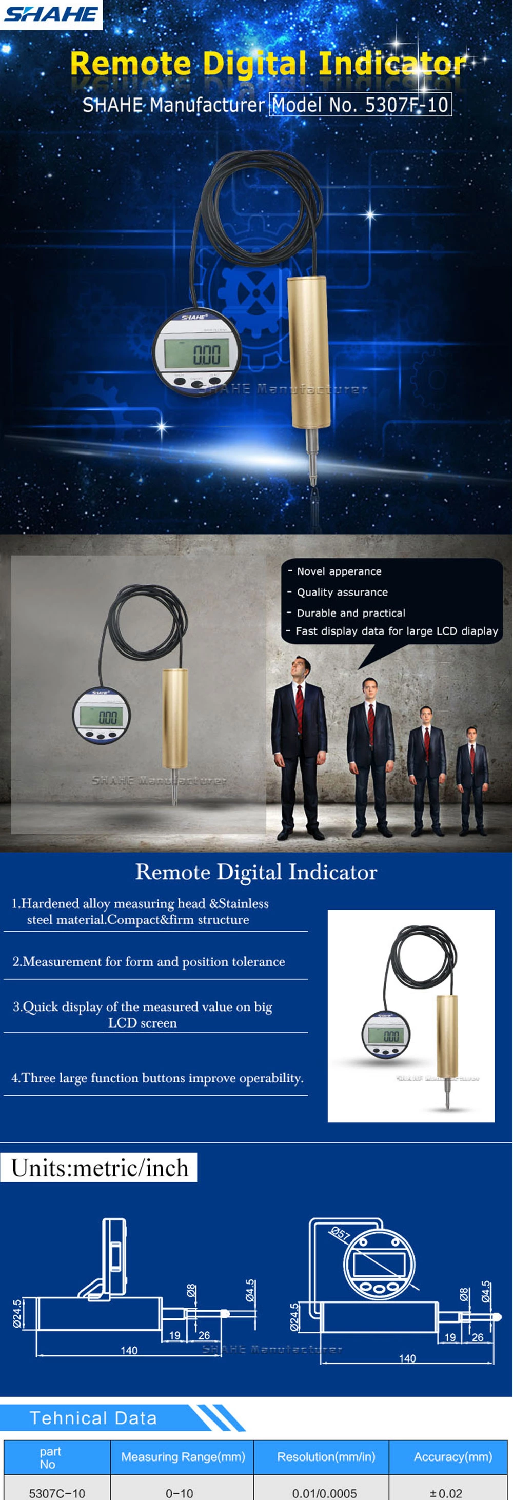 5307F 0.01mm Digital indicator