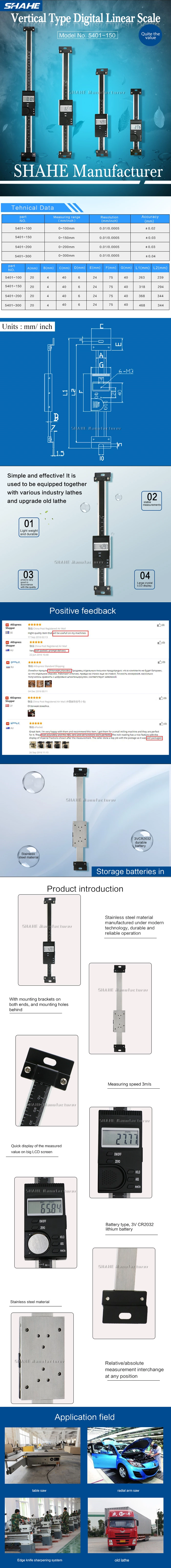 5401 Линейная шкала вертикального типа