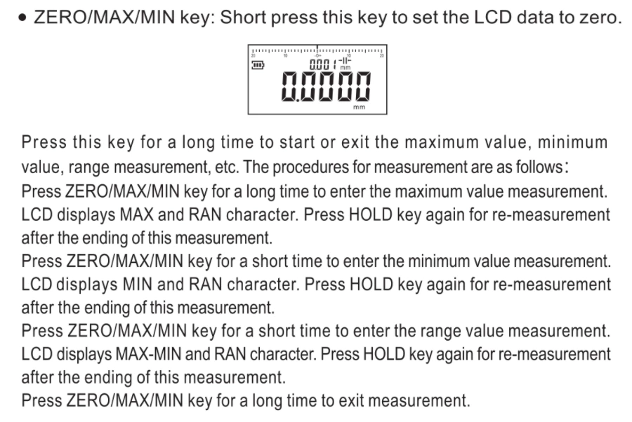 GS5329 Цифровой индикатор глубины 0,001 мм