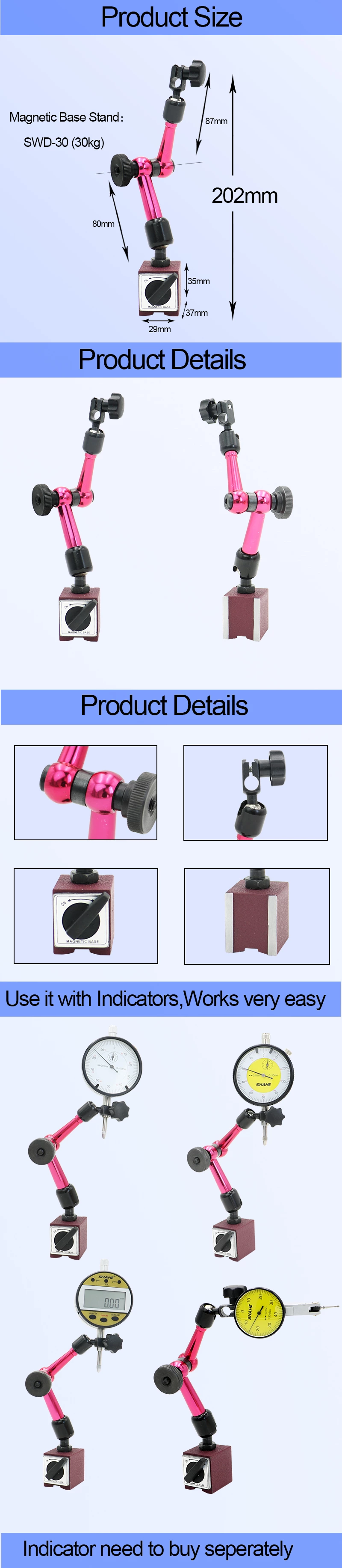 SWD-30 Magnetic base stand