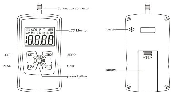 AMF Digital Push Pull Gauge