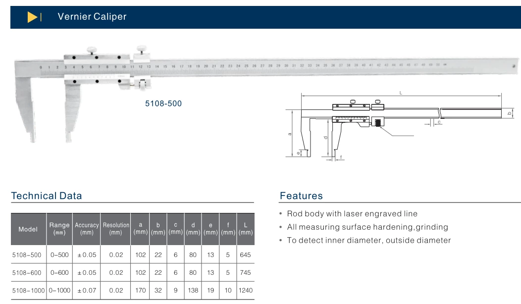 5108 Штангенциркуль 500мм 600мм