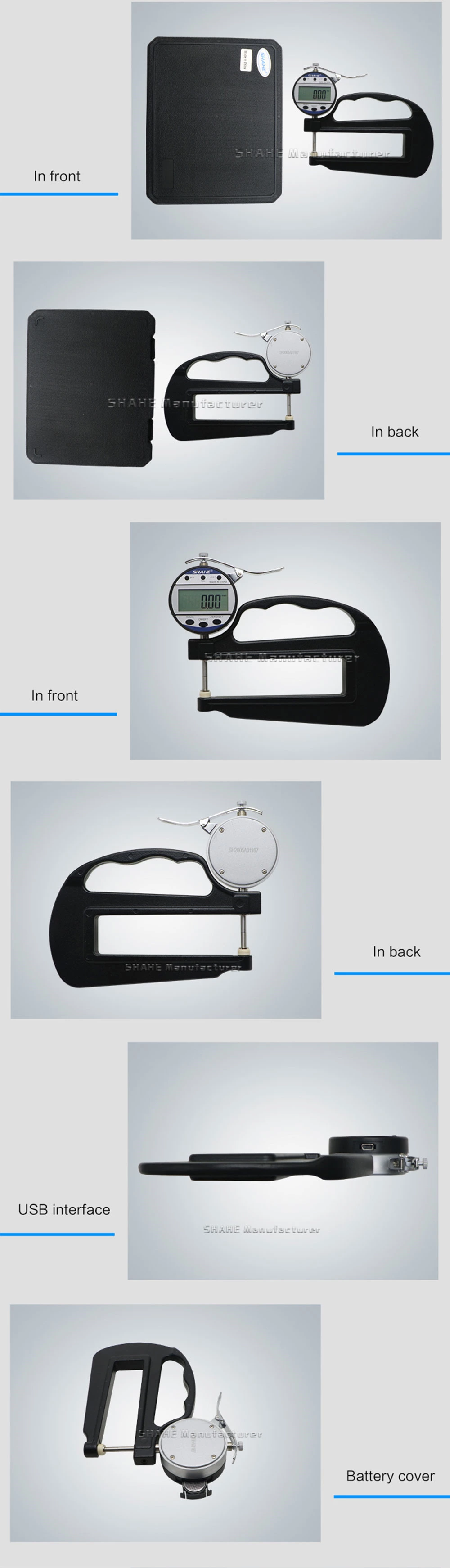 5332 Цифровой толщиномер 0,01 мм