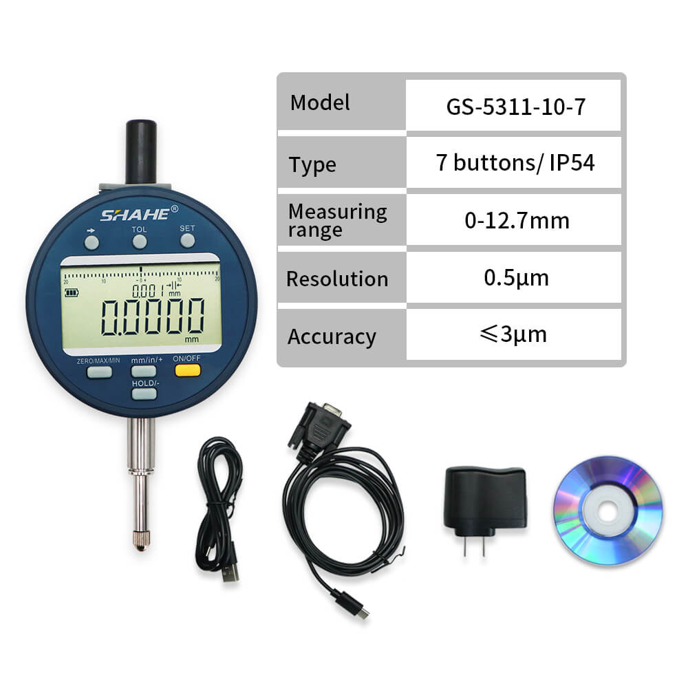 GS-5311-7 0.5μm Digital indicator with 7 buttons