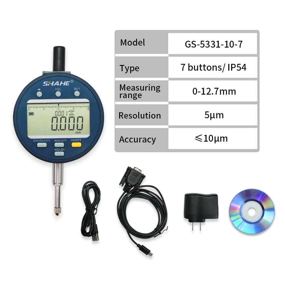 GS-5331-7 0.01mm Digital indicator with 7 buttons