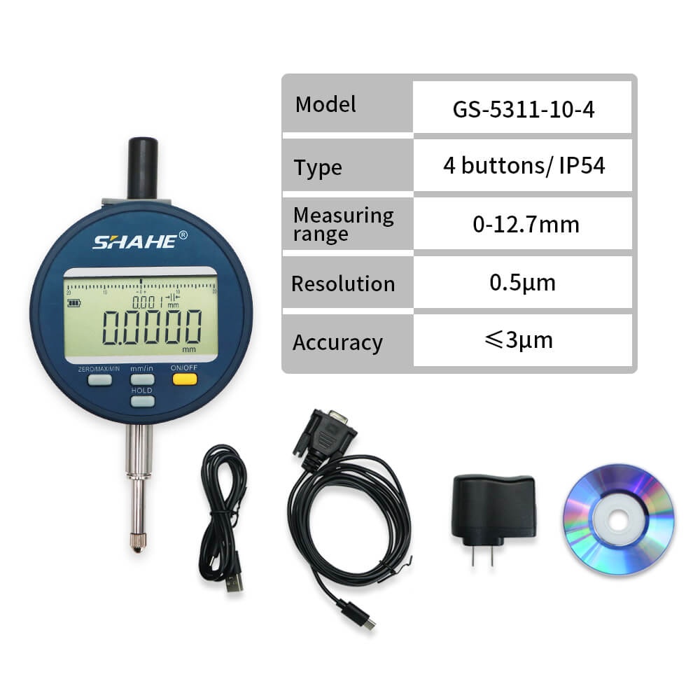 GS-5311-4 0.5μm Digital indicator with 4 buttons