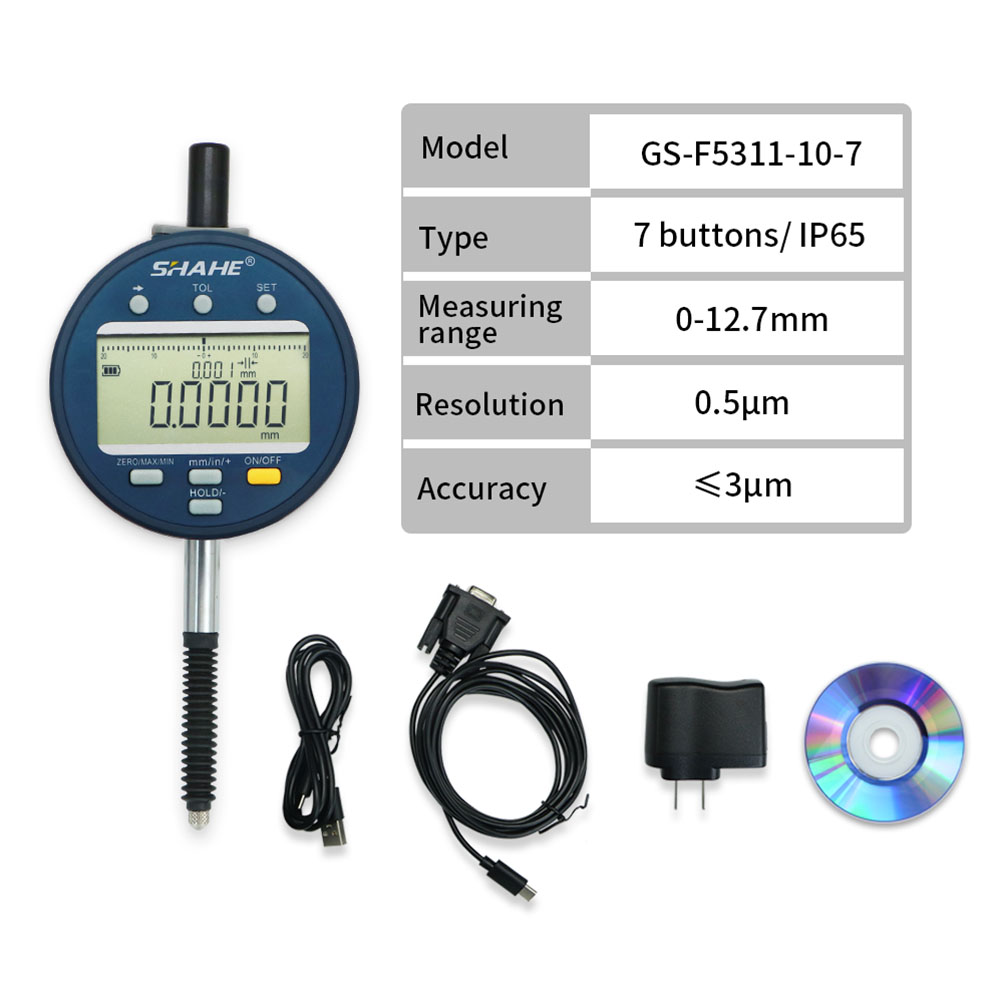 GS-F5311-7 0.5μm IP65 Digital indicator with 7 buttons