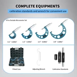 Набор из 4 наружных микрометров