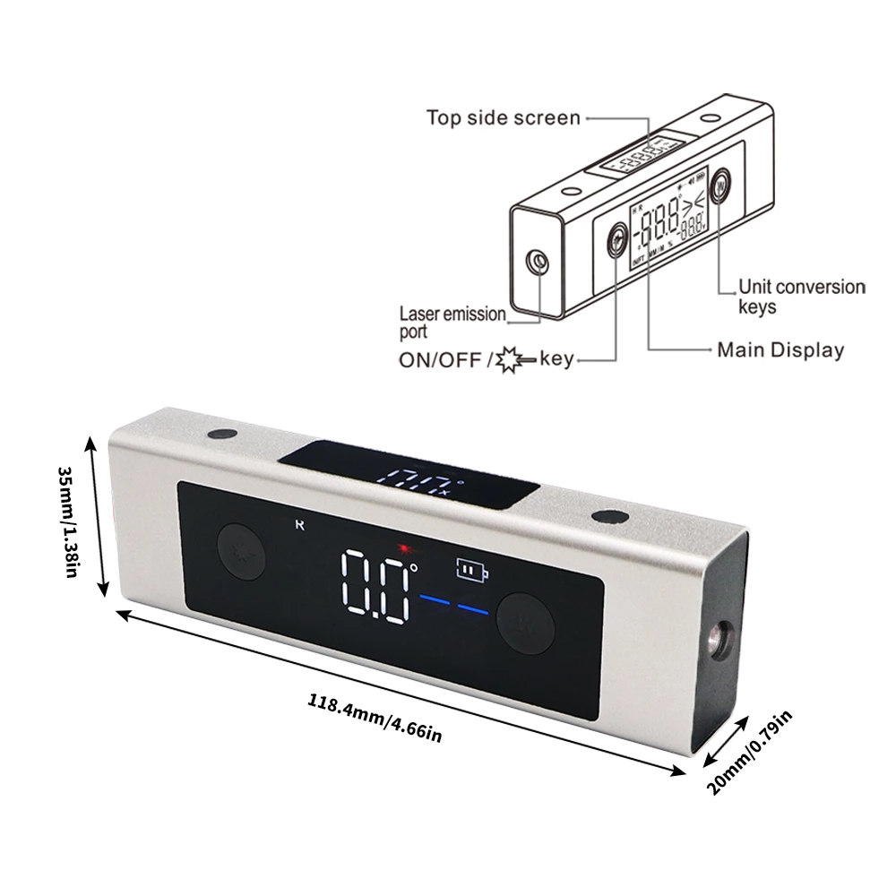 5342 Laser Protractor Digital Inclinometer