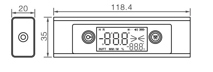 5342 Laser Protractor Digital Inclinometer