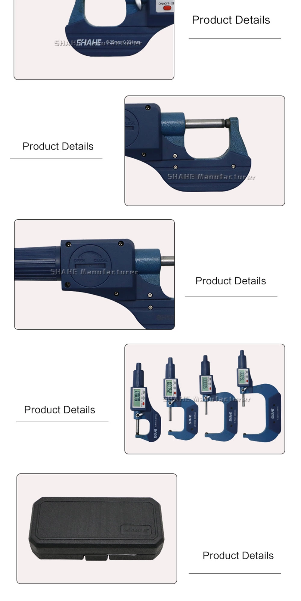 5216 Digital tube Micrometer with Single Round head