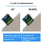 5315-90C Plastic Digital inclinometer with  one side magnet Type 1