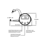 TD230A-25 Digital Outside Caliper Thickness Gauge Measurment for Thickness of Tube,Steel,Plate,Lens