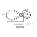 Цифровой толщиномер с наружной стороны