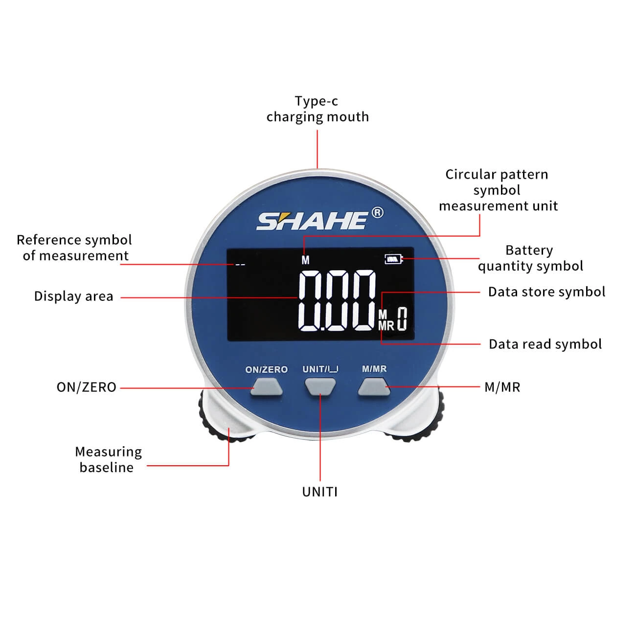Electronic Tape Measure with LCD Display