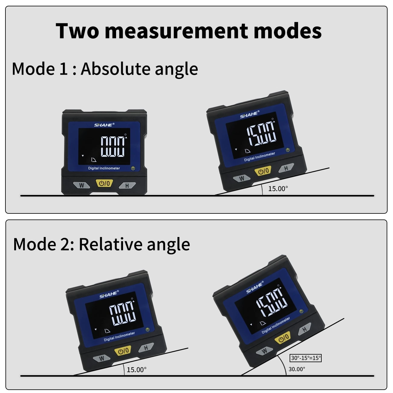 5348-90 Digital Angle Finder With Flip Up Display