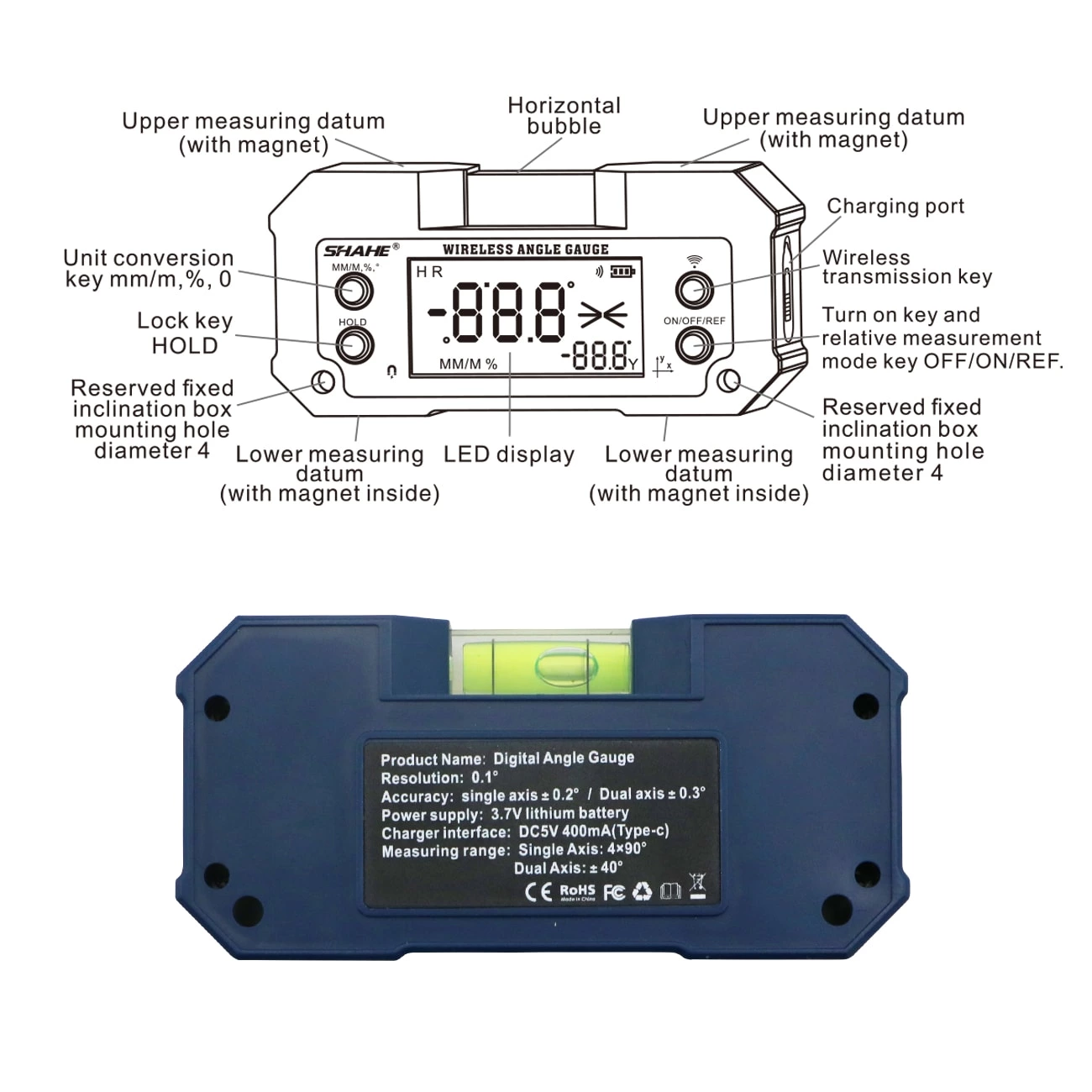 5346-l Dual Axis Digital Inclinometer