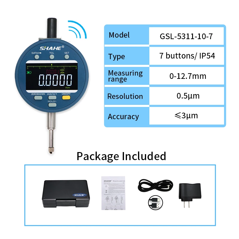 Беспроводной цифровой индикатор GSL-5311 толщиной 0,5 мкм