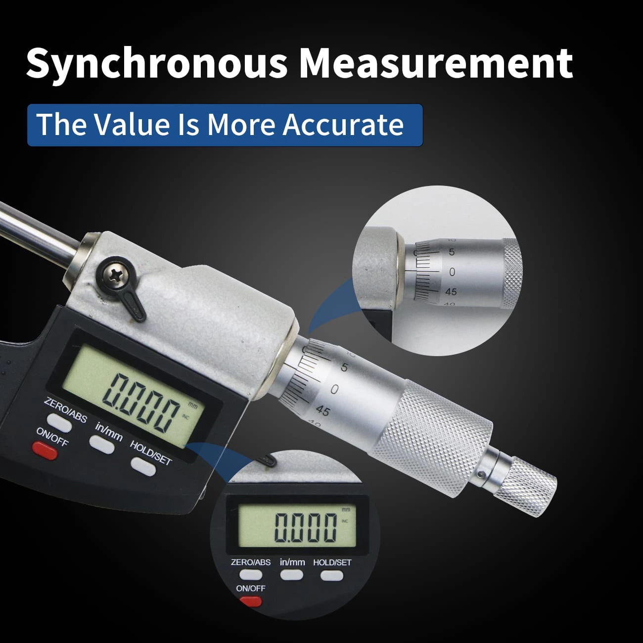 5217 Digital micrometer with Scale Line