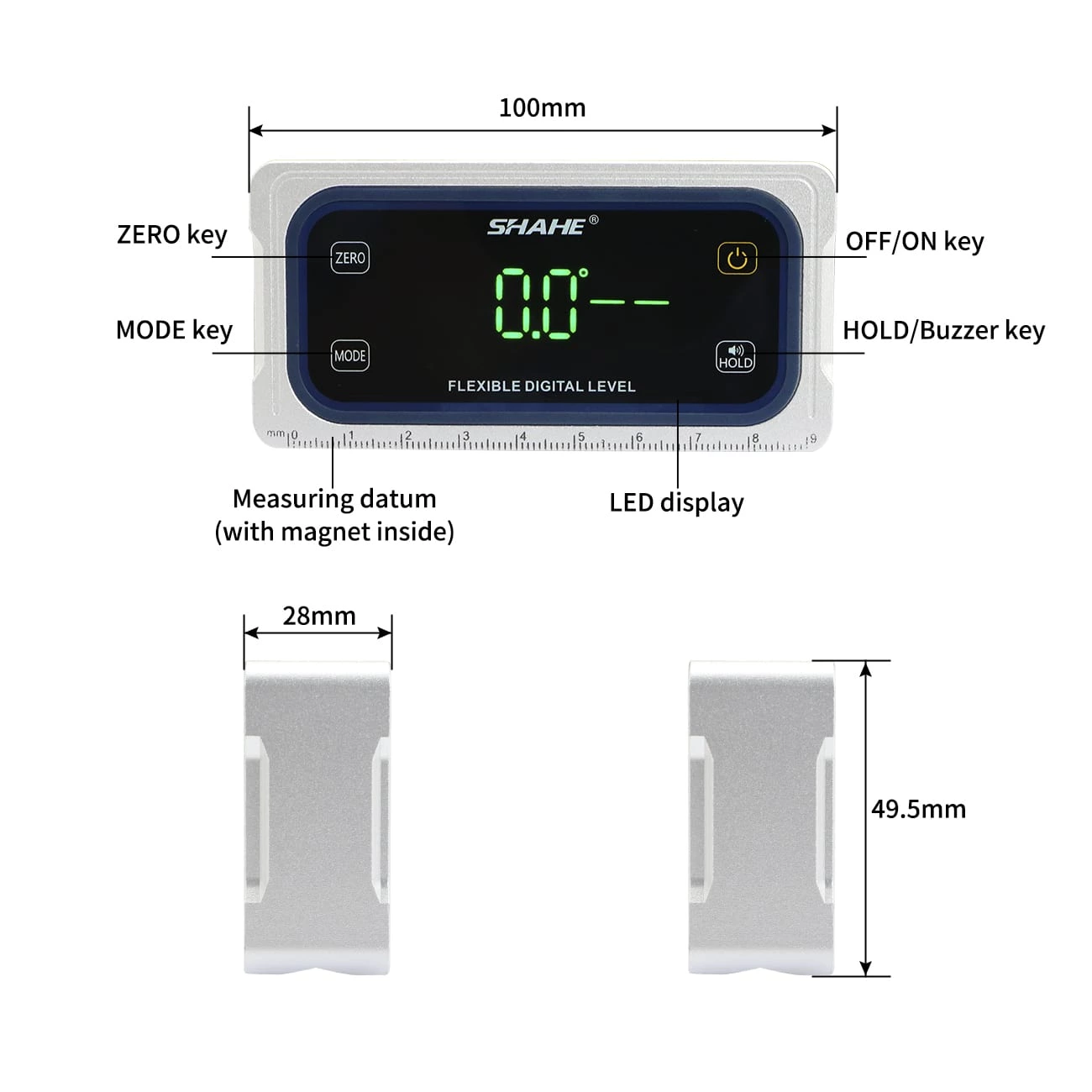 5522 Touch control Digital protractor